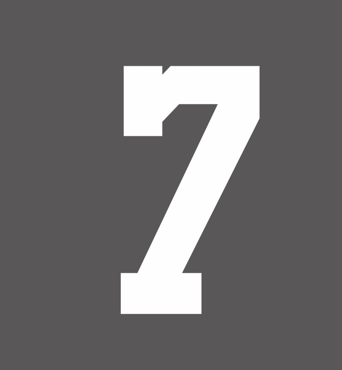 Los Angeles Lakers Number 7 iron on transfer